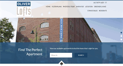 Desktop Screenshot of liveoliverlofts.com